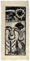 Ding O.T. (1992), 137 x 65 cm, Holzschnitt, Druckfarbe auf jap. Papier (bunko-shi)